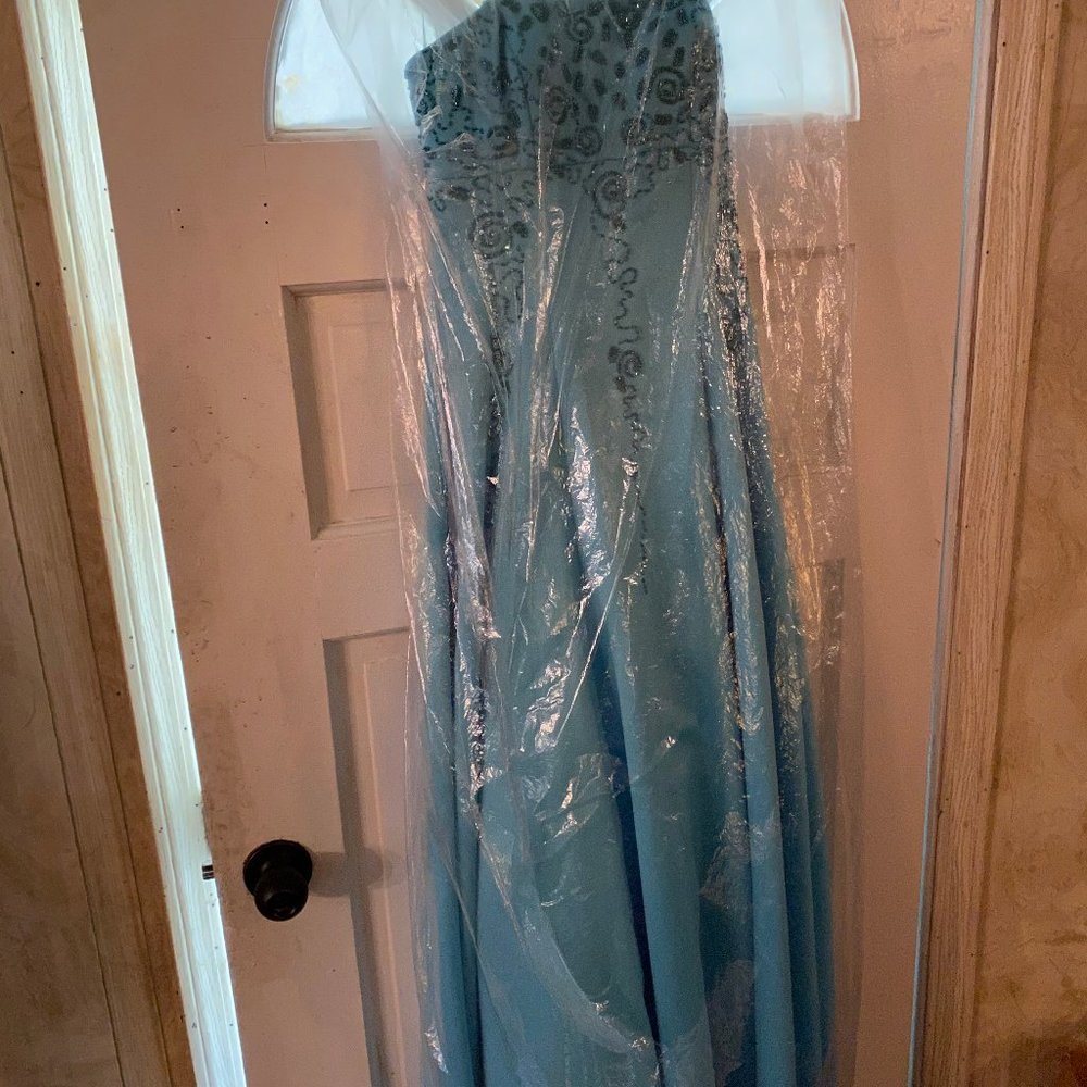 Light Blue evening dress